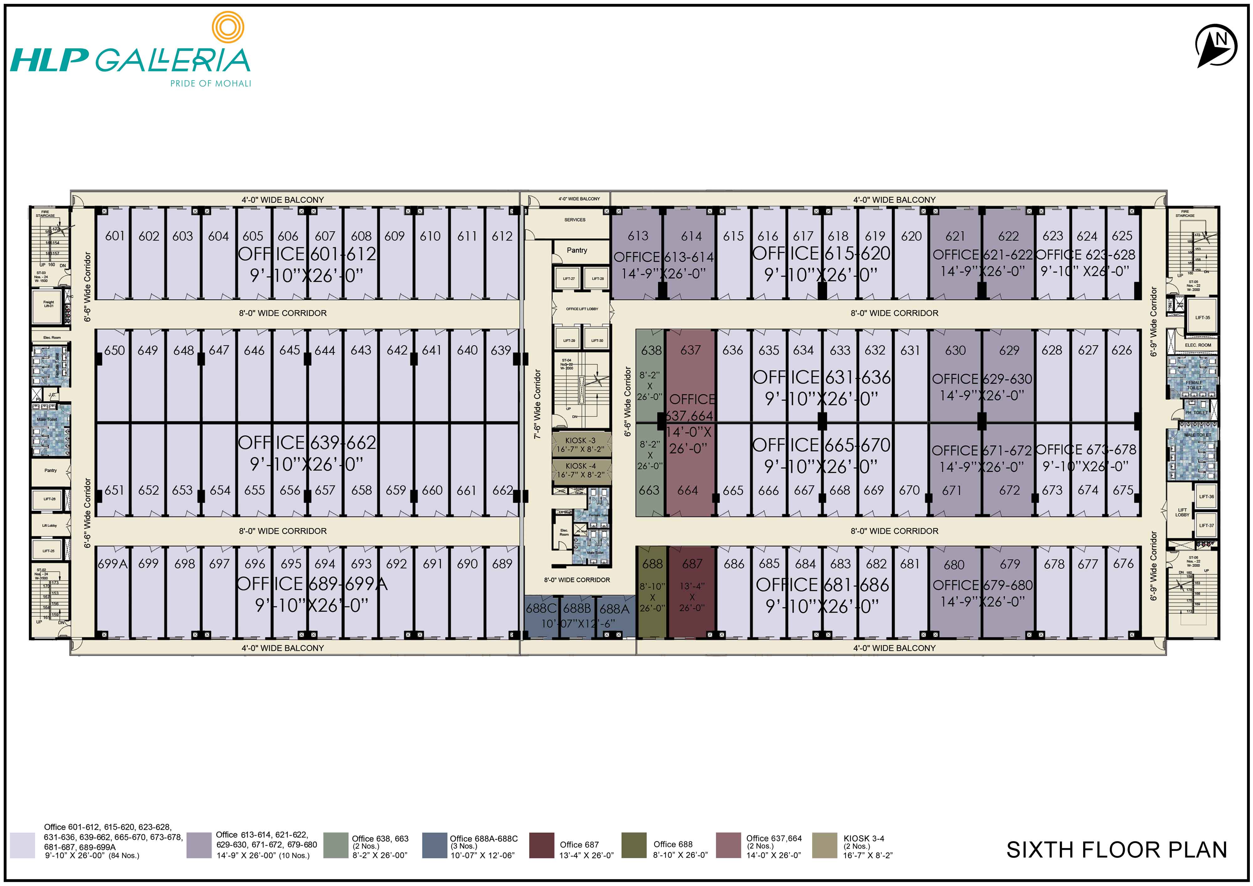 Sixth Floor Plan